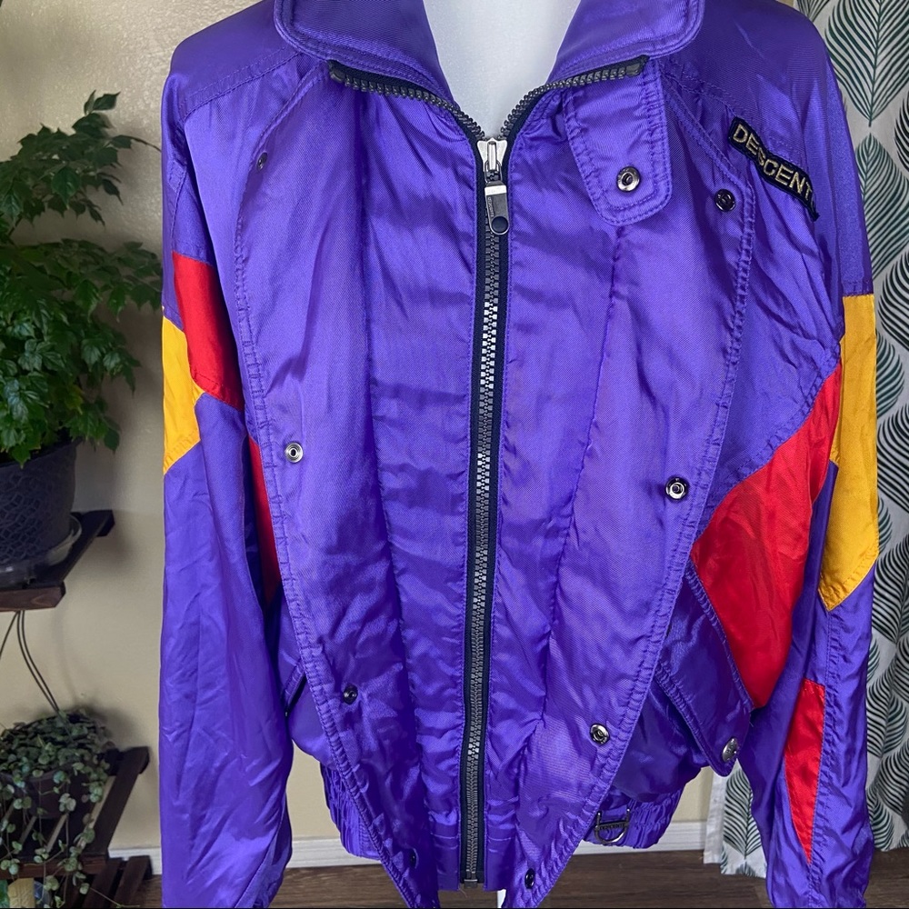 Descente vintage purple light weight ski jacket M - Picture 6 of 14